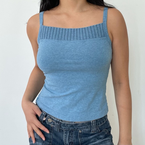 Mexx Blue Square Neck Cami Top - X-Small/Small - Picture 2 of 4